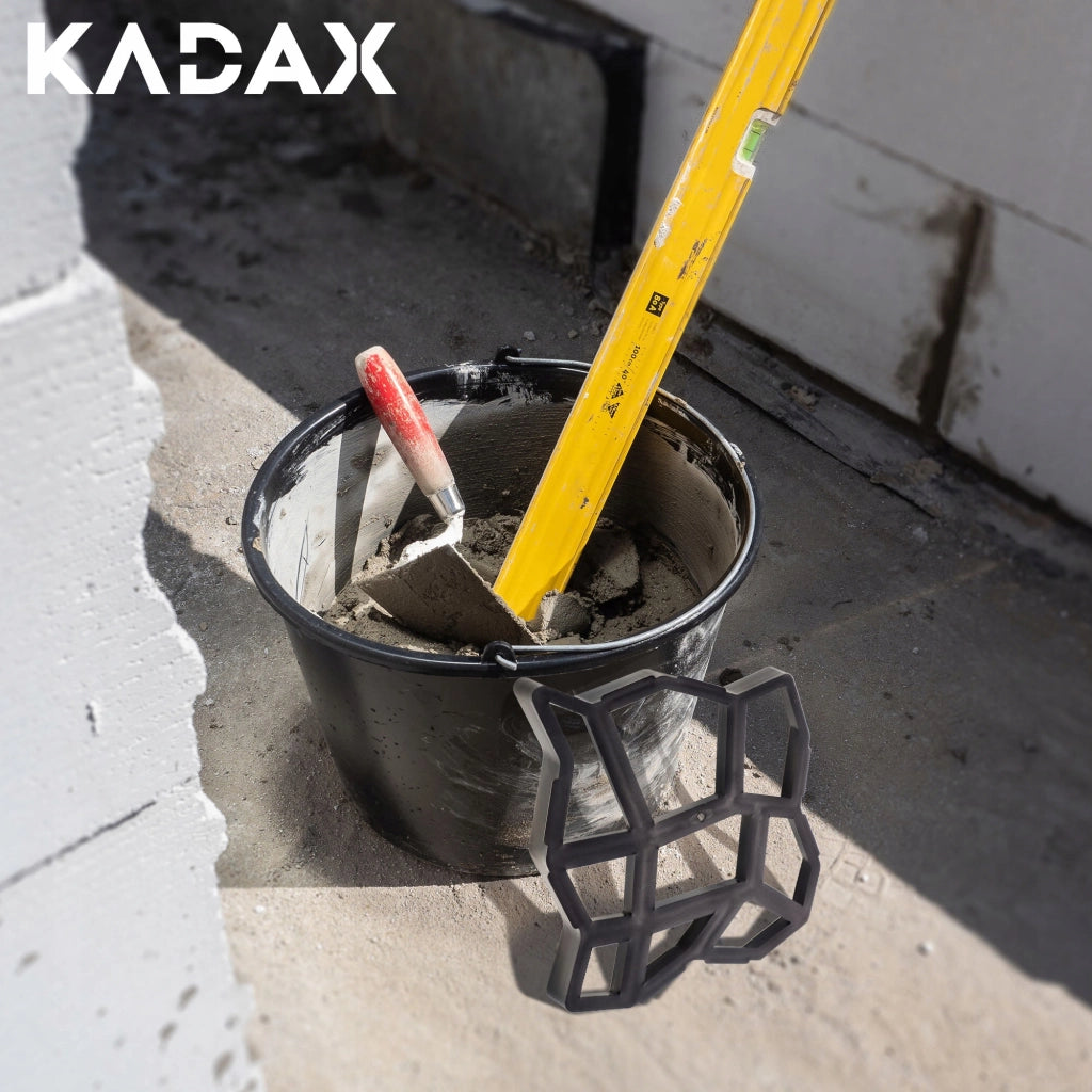 KADAX - Forma per pavimentazione, calcestruzzo, pietra, elementi decorativi a testa di gatto, matrice solida 42x43cm