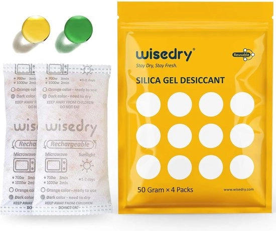 Sacchetti di gel di silice 50g - Detersivi alimentari sicuri per il controllo dell'umidità riutilizzabile
