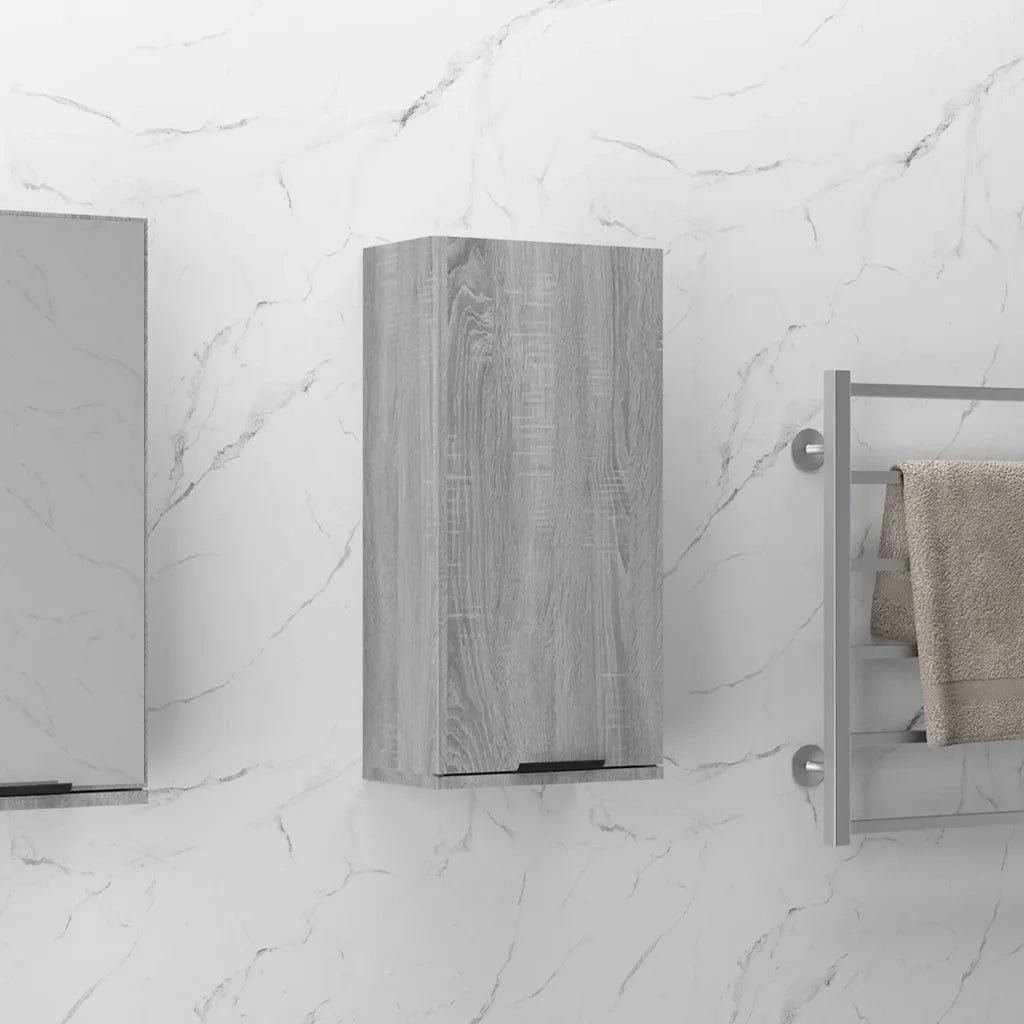 Mobile da Bagno | Armadio da bagno a Parete Grigio Sonoma 32x20x67 cm