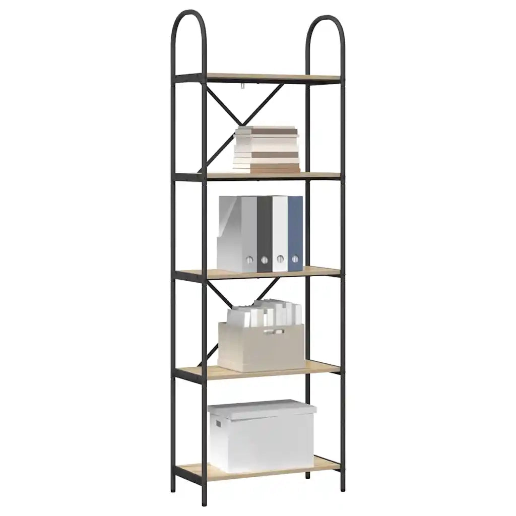 Libreria Rovere Sonoma 60 x 30 x 183 cm Legno multistrato 879906