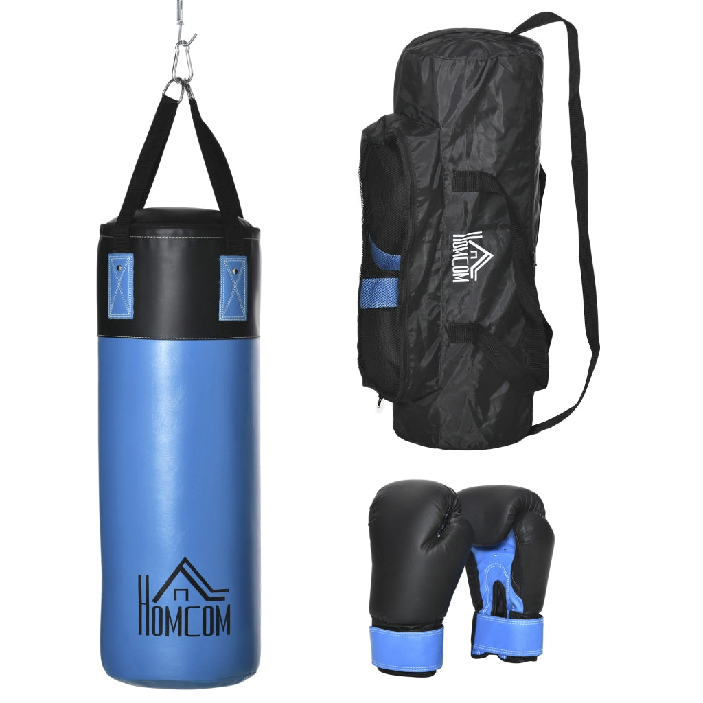 Set Sacco da Boxe con Guantoni e Borsa ¨C zephmum ¨C Blu