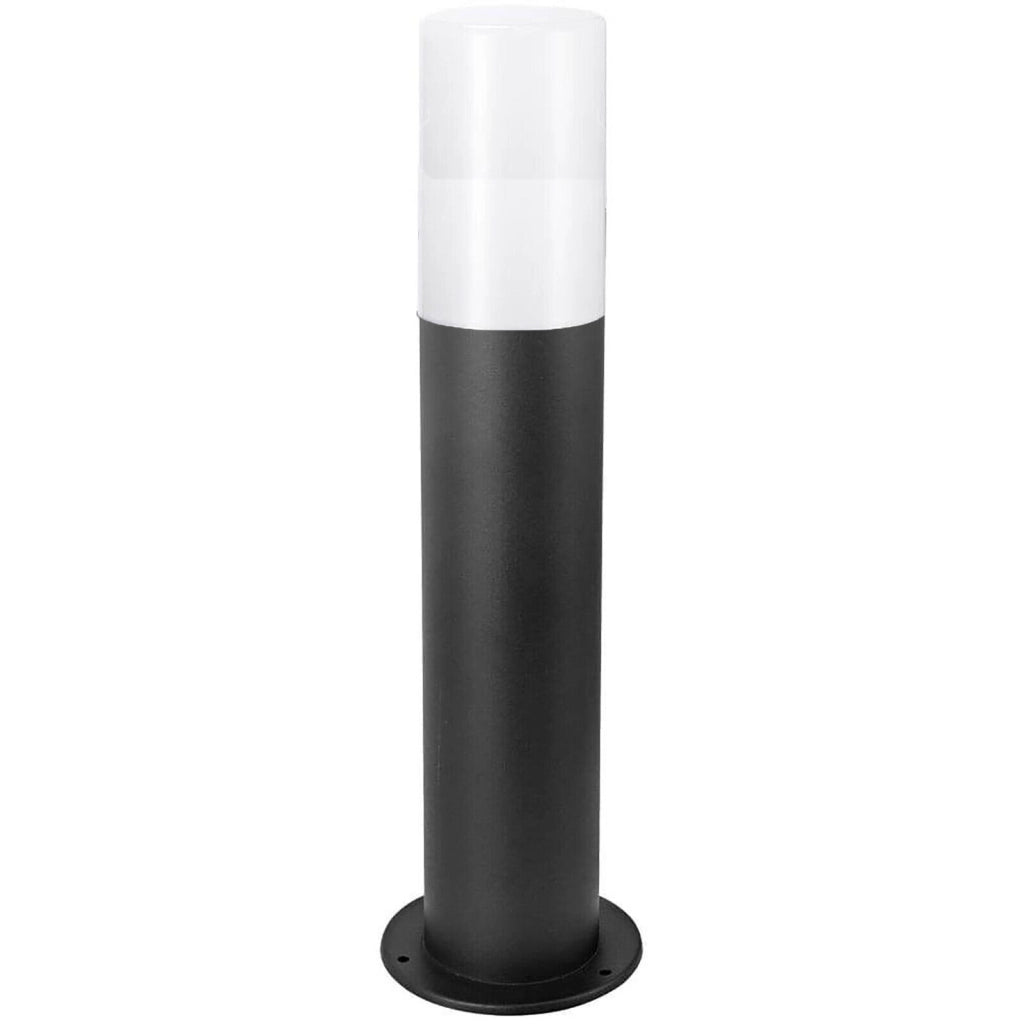 Lampione nero con attacco per Lampadine E27 illuminazione da esterno palo da giardino per sentieri IP65