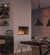 Camino a Vapore Elettrico da Incasso 800x45(64,8)x40 cm Invapo con LED RGB Nero