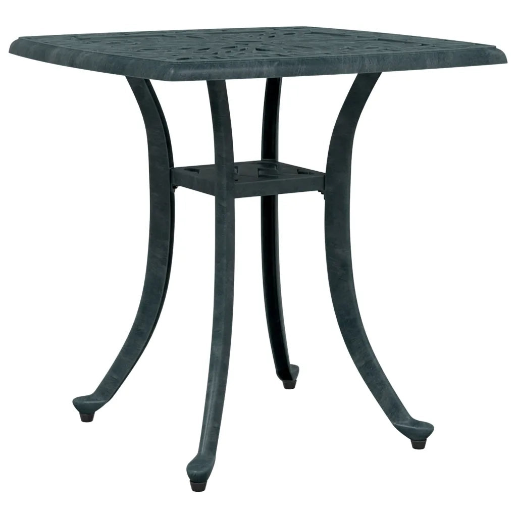 Tavolo da Giardino Verde 53x53x53 cm in Alluminio Pressofuso 4002818