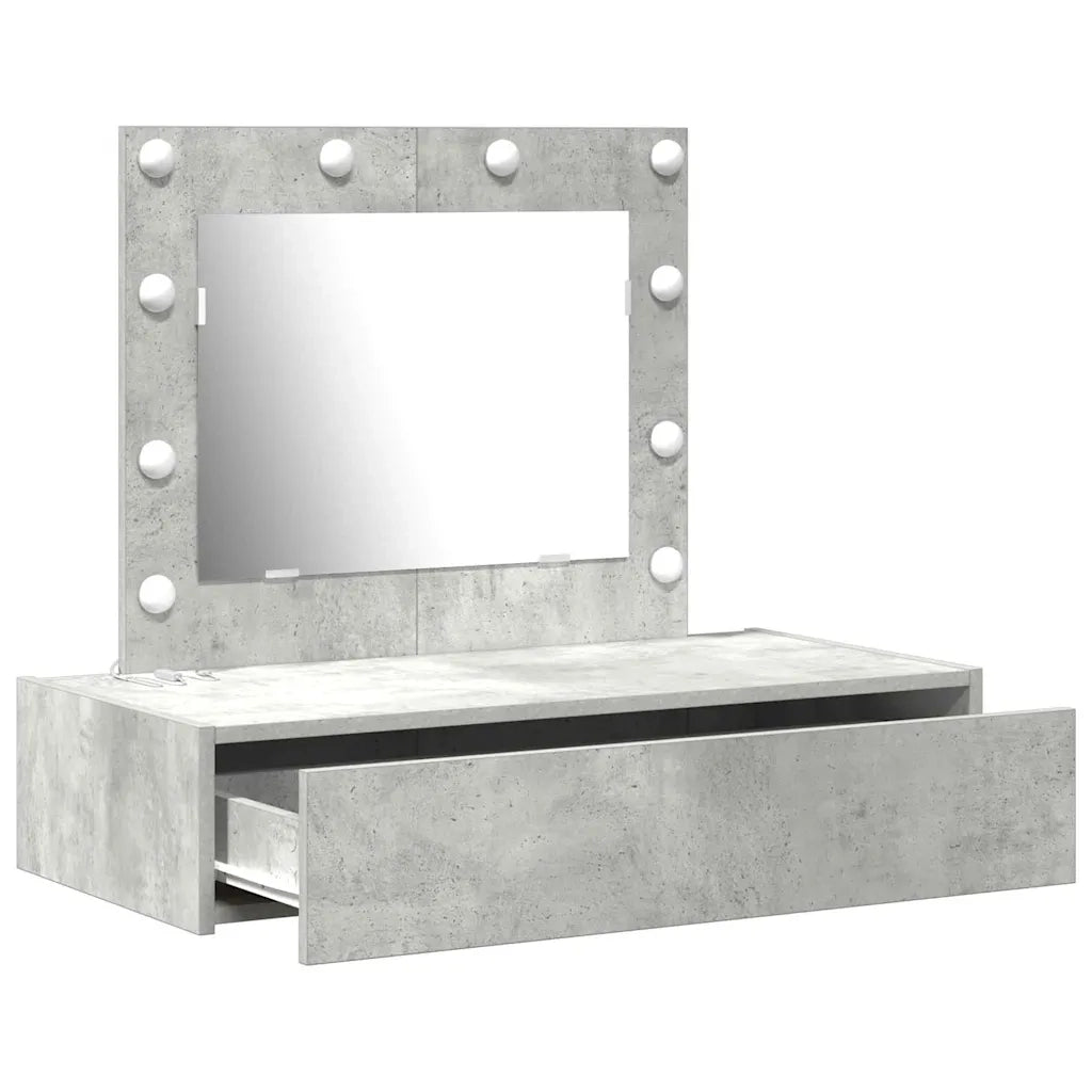 Toeletta | Tavolo da Trucco Grigio 83 x 40 x 70 cm Legno multistrato