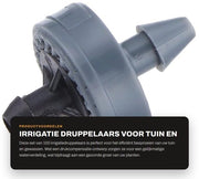 Irrigazione Druppelaio 100 pezzi - Emittente Compensatore di Pressione - Plastica - 4L - Per Giardino Fiori/Erbe - Adatto per 4/7 Sfoglia - Sistema di Gocce