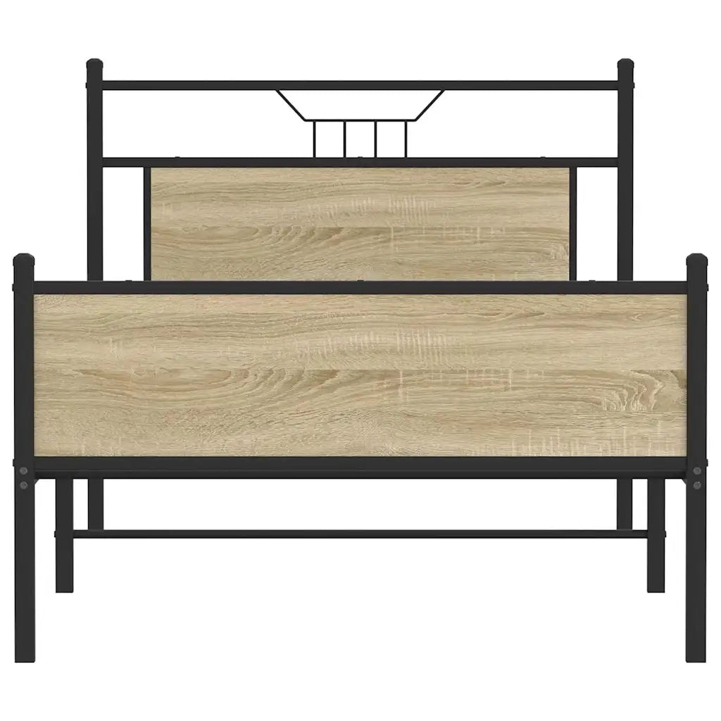 Giroletto senza Materasso Rovere Sonoma 100x190cm in Truciolato