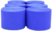 Pannelli di carta per crêpes 6 rotoli 4,5 cm x 25 m - Decorazione di festa - Decorazione di sfondo - Festa di compleanno - Matrimonio - Blu scuro