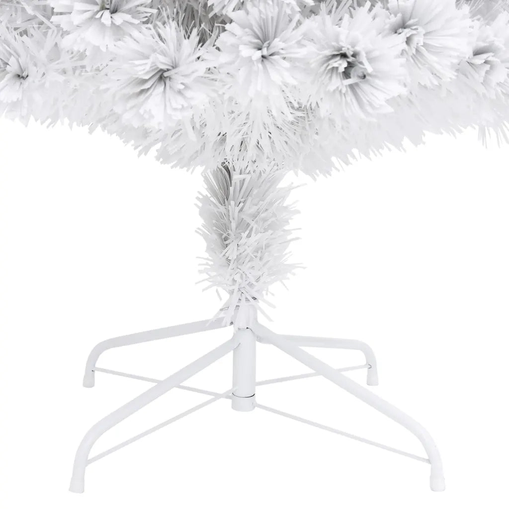 Albero Natale Preilluminato-Luci decorative natalizie Bianco 240 cm in Fibra Ottica