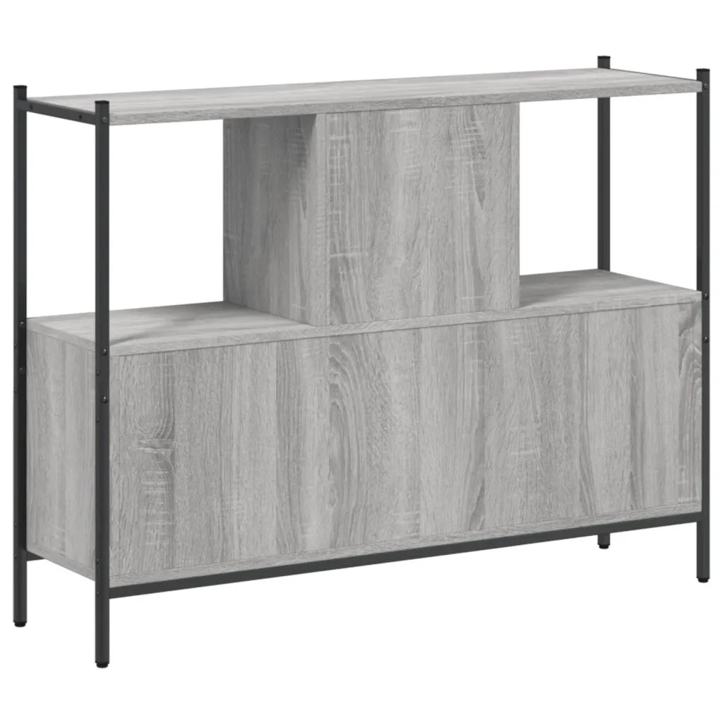Libreria Grigio Sonoma 102x28x77,5 cm in Legno Multistrato 838901