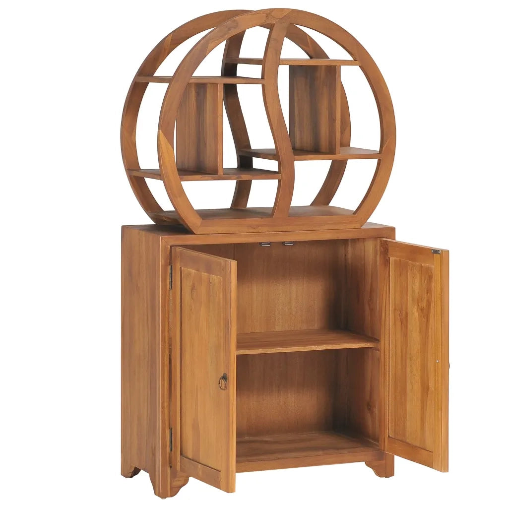 Armadietto con Mensola Yin Yang 70x30x130 cm in Legno di Teak cod mxl 44318