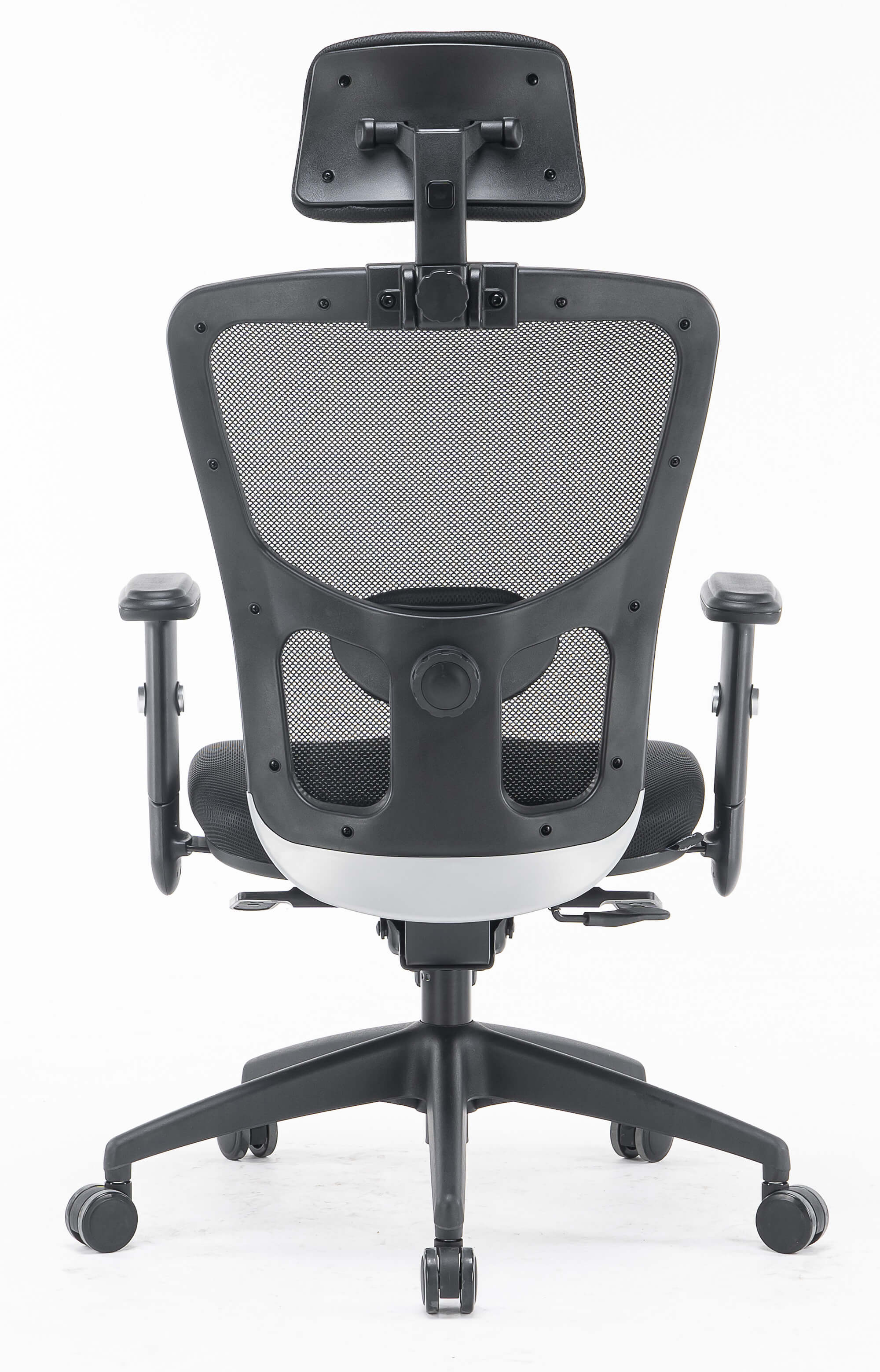 Sedia Poltrona Direzionale da Ufficio in Tessuto e Rete Philadelphia Nera