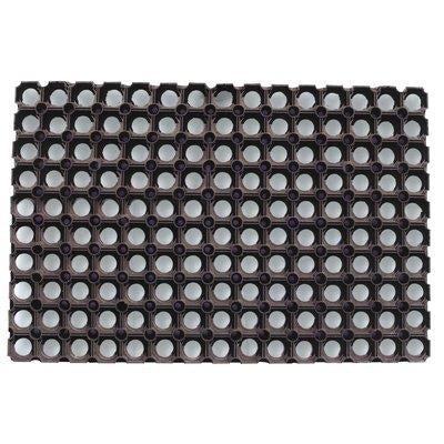 Zerbino antiscivolo Modulare Nido d'Ape Gomma Nera 50 x 100 cm