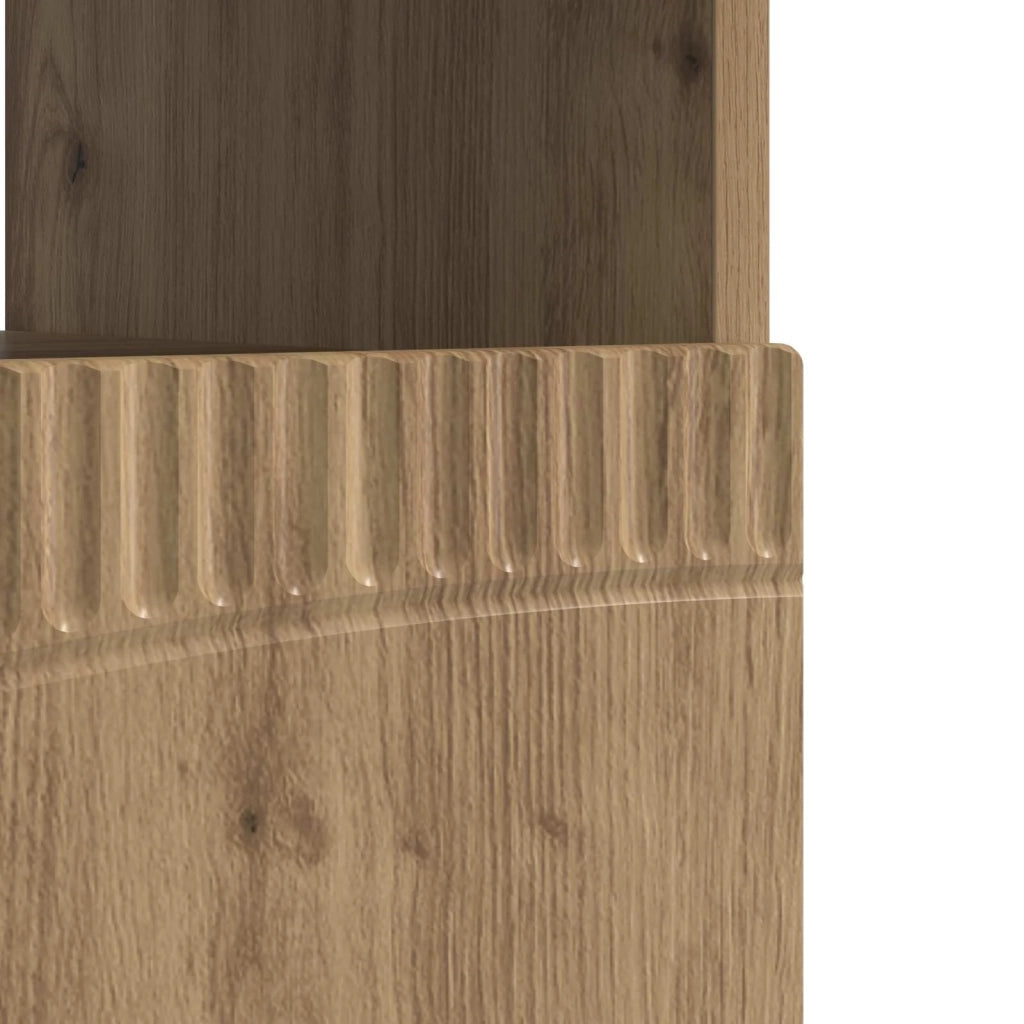 Mobile TV LED Rovere Artigianale Legno ingegnerizzato 897434