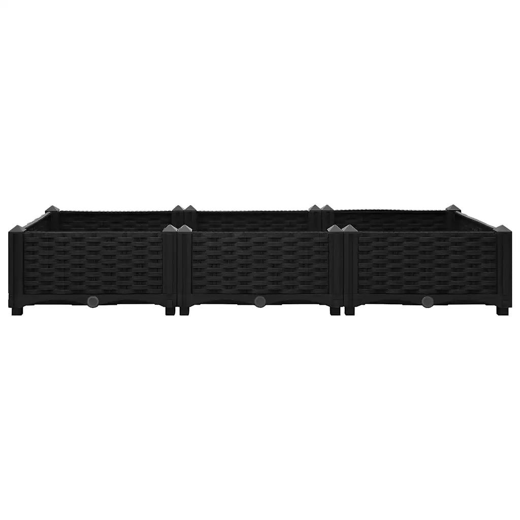 Fioriera Rialzata 120x40x23 cm in Polipropilene 316528