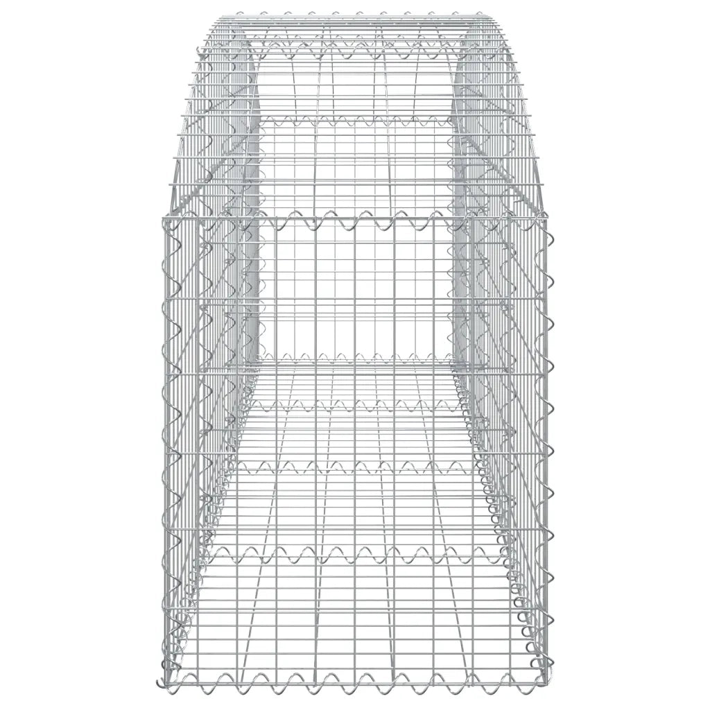Cesto Gabbione ad Arco 200x50x60/80 cm Ferro Zincato 153473