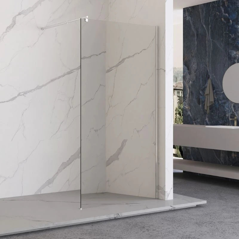 Walk-In Doccia 100-102x200h 6mm Cromato - Imperia