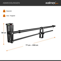 Director Pro, Jimmy Jib per telecamera, braccio per videocamera, 77x9x25cm max 3kg filettatura 1/4" 3/8", con borsa