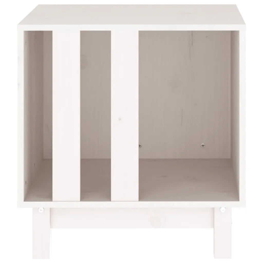 Casetta per Cani bianco 50x40x52 cm in Legno Massello di Pino cod mxl 68699