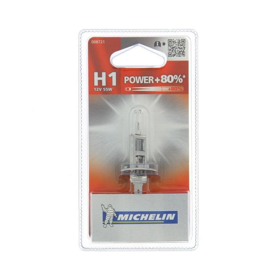 LAMPADINA AUTO H1 12V 55W MICHELIN POWER +80%