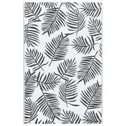 Tappeto da Esterni ARAKIL Bianco e Nero 160x230 cm in PP CFW1999942