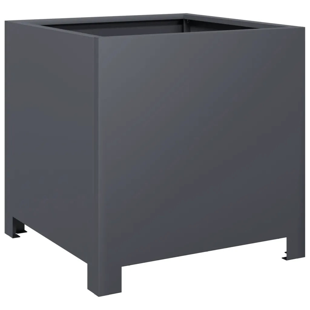 vidaXL Fioriere da Giardino 2 pz Antracite 40x40x40 cm in Acciaio
