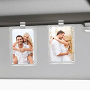 Fotolijst auto a doppio supporto magnetico personalizzabile per accessori auto con ombrellino per foto personalizzata
