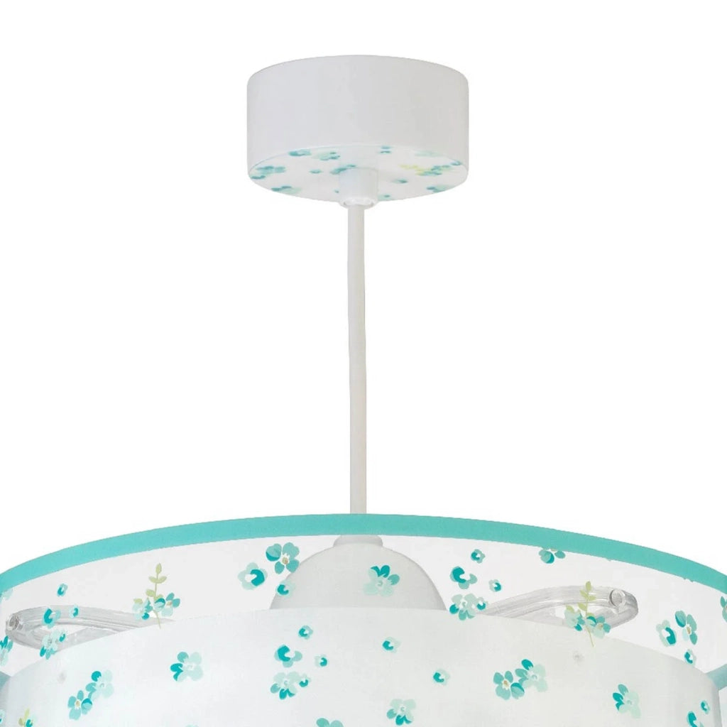 LÚZETE - LAMPADA A SOSPENSIONE PER BAMBINI DREAM FLOWERS E27 VERDE