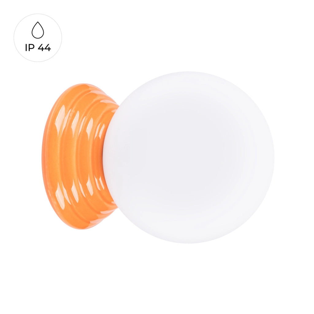 Applique bagno ALBANO Pure Lume vetro latte arancio G9