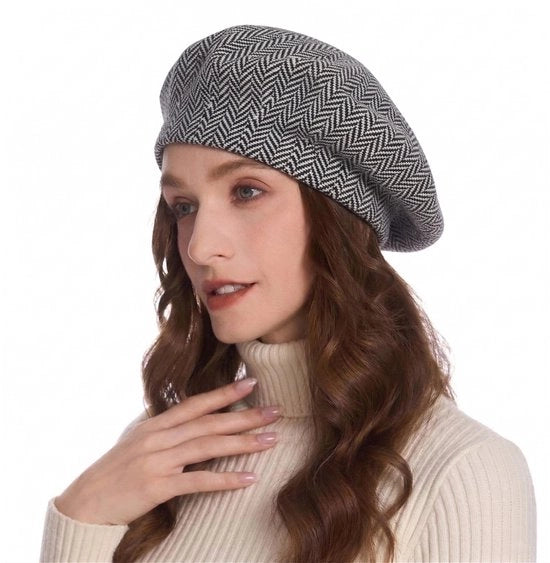 Cappello Donna Reversibile - Doppie Fili - Soffice e Caldo - Unico Misura - 30% Cashmere, 70% Acrilico