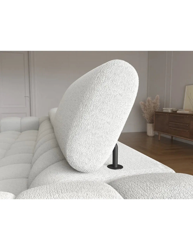 Divano ad angolo destro convertibile Grigio scuro stile contemporaneo 285x99x181cm FILTRO