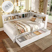 Letto divano con funzione letto a scomparsa in MDF e pino 140x200 cm