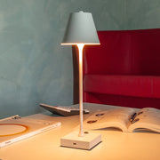 Lampada tavolo LED dimmerabile luce da 3000K a 6500K lume touch USB batteria ricaricabile senza fili COLORE BIANCO