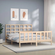 Giroletto senza Materasso-Struttura Letto 160x200 cm in Legno Massello di Pino 591241