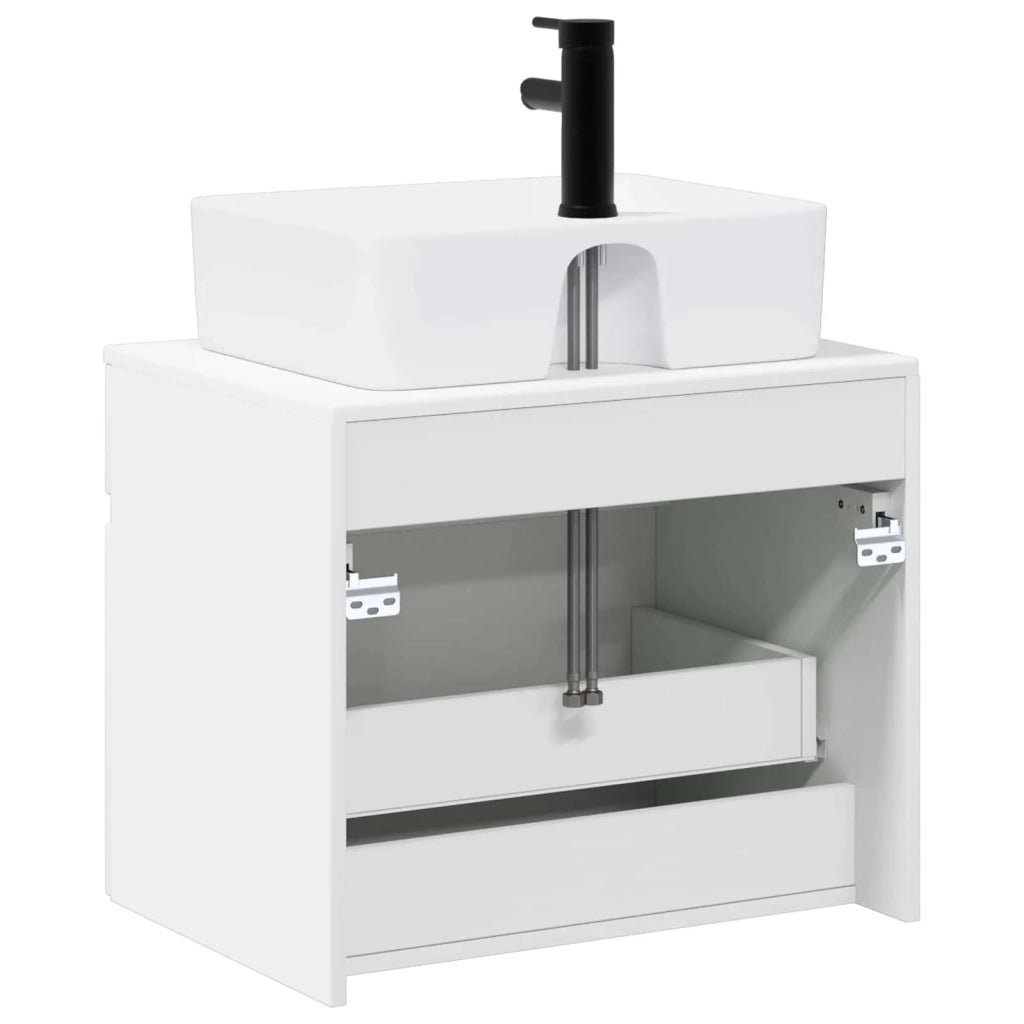 Set di mobili per il bagno Bianco Lucido Legno ingegnerizzato 3404294