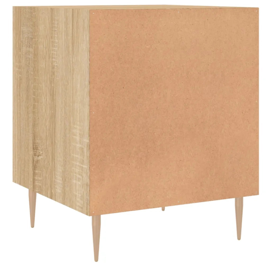 Set di 2 Comodini | Armadio da Notte | Mobiletto da notte Rovere Sonoma 40x40x50 cm in Legno Multistrato