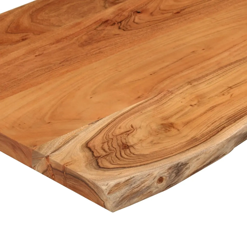 vidaXL Piano Tavolo 80x40x2,5 cm Rettangolare Legno Acacia Bordi Vivi