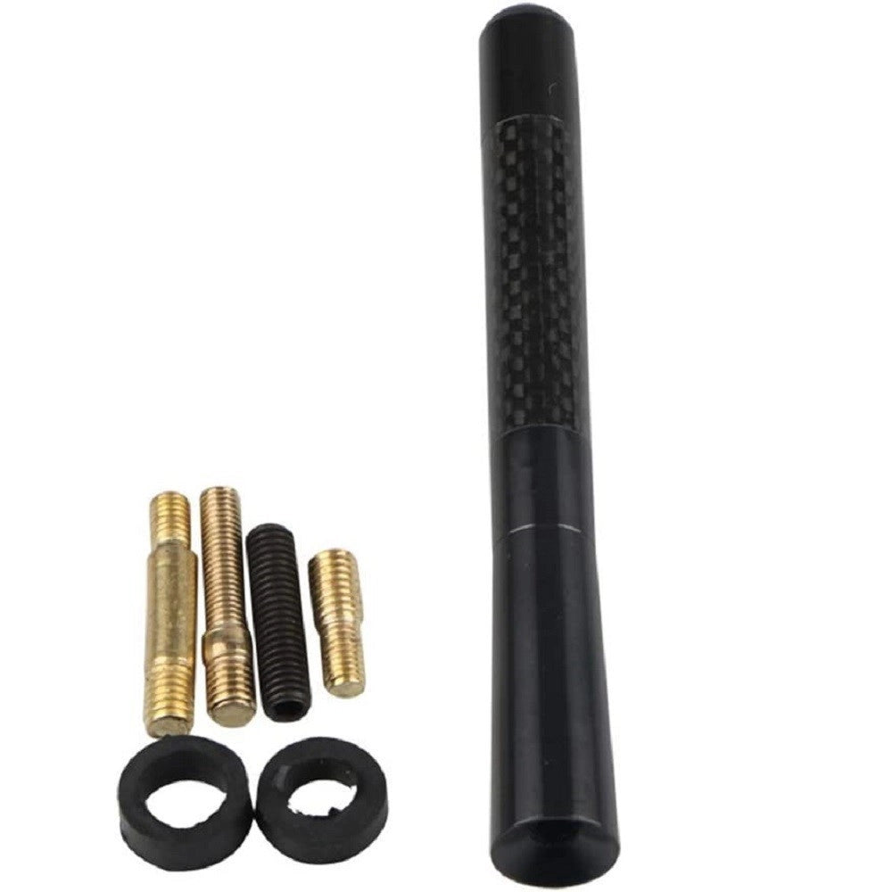Trade Shop - Antenna Sportiva Universale Per Auto 12 Cm Accessori Ricambio Per Autoradio Nero -