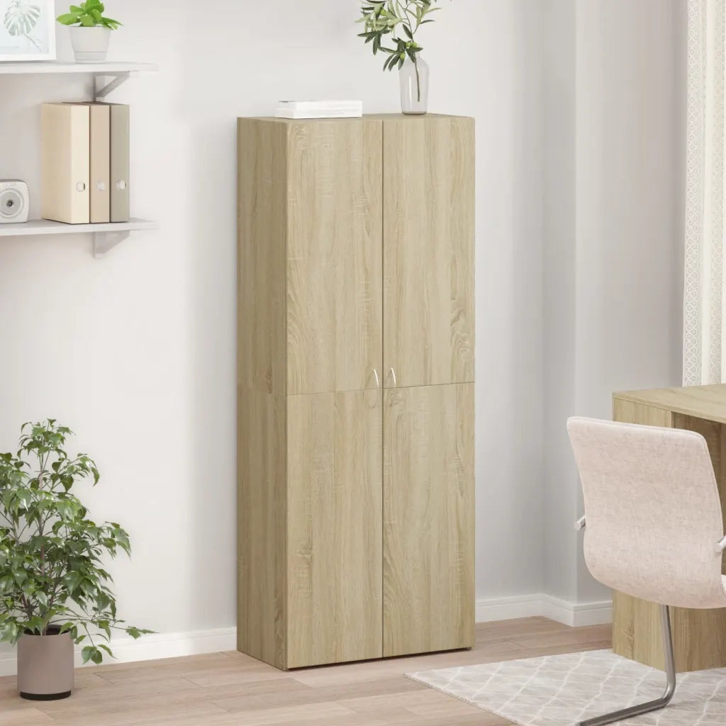 Schedario Rovere Sonoma 60x32x153 cm in Truciolato