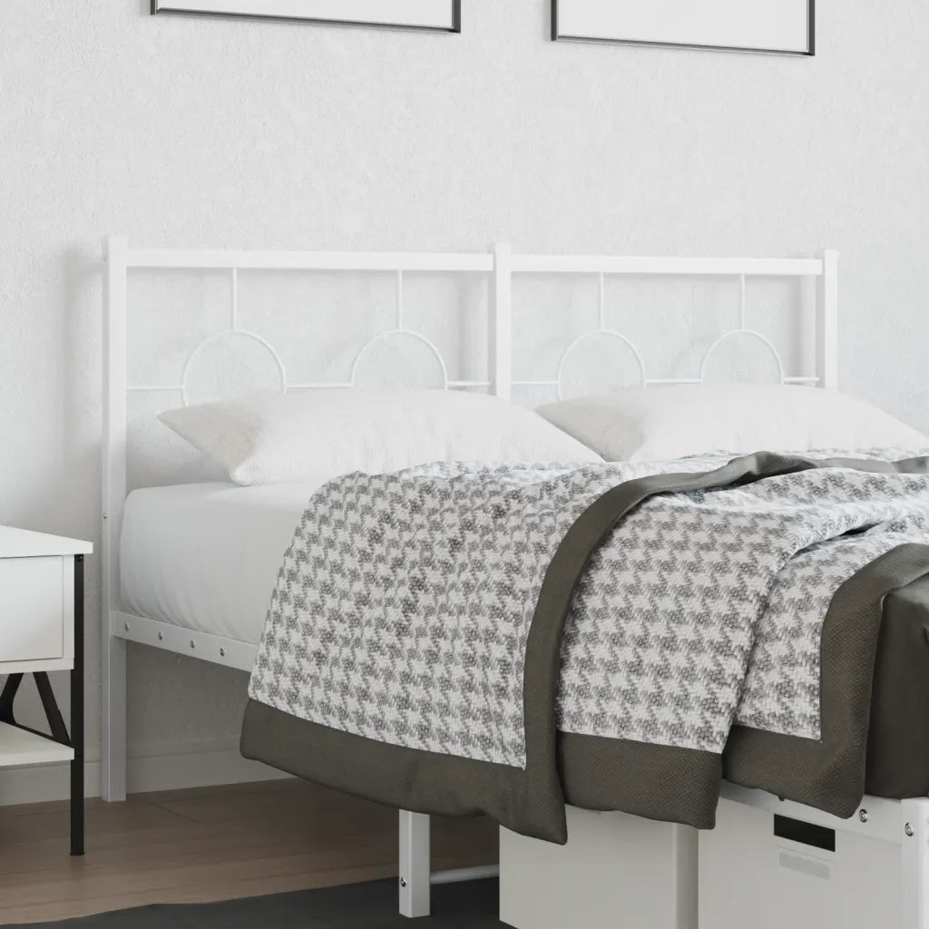 Testiera di Ricambio in Metallo Bianco 140 cm 376308
