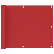 Schermo per balcone schermo per la privacy 75 x 500 cm HDPE rosso 02_0010356