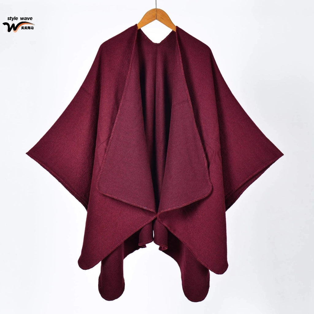 Sciarpa double face, in classico cashmere, mantella/scialle versatile e semplice
