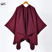 Sciarpa double face, in classico cashmere, mantella/scialle versatile e semplice