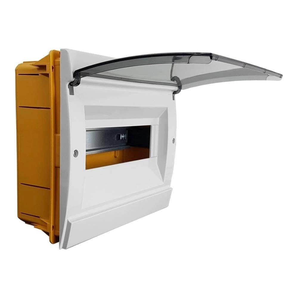 CENTRALINO DA INCASSO CON SPORTELLO FUME' IP40 SERIE ARREDO  mm.230x22x200h per 6/10 moduli  20W (970.08.B)    MARLANVIL
