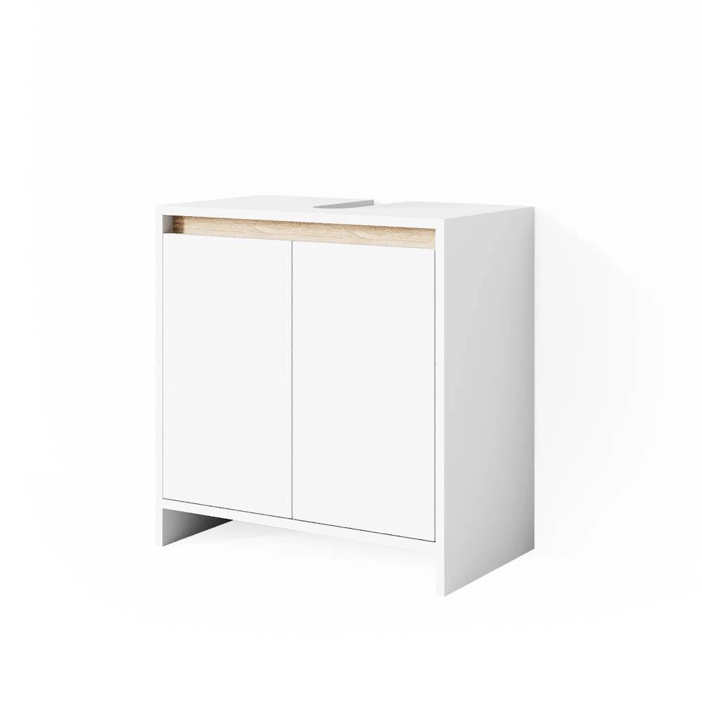 Vicco Mobile sottolavabo per bagno Bianco/Sonoma 58 x 60 cm