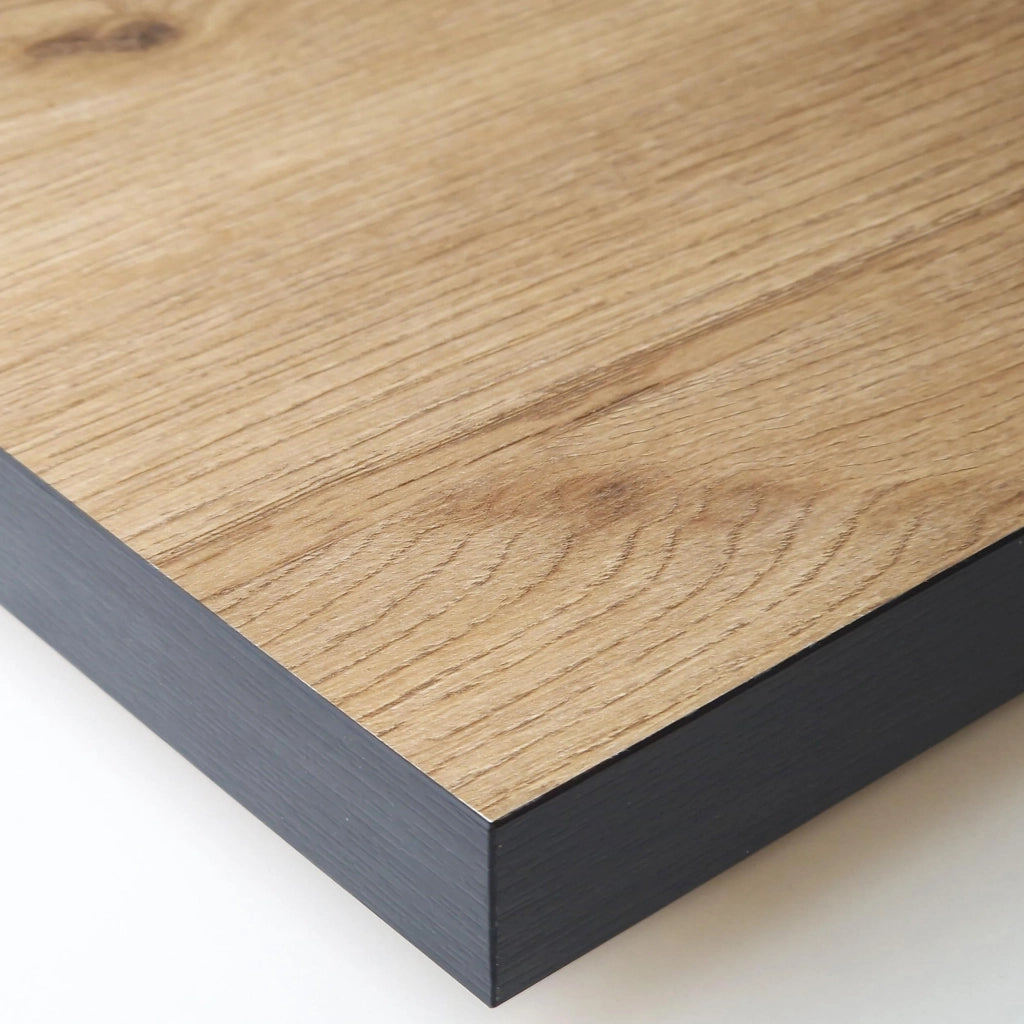 Tavolo da Pranzo, 167x90x74 cm, Per 8 persone, Tavolo Cucina, Rovere e nero