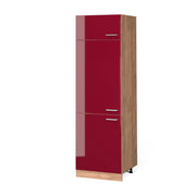 Vicco Armadio frigorifero Rosso lucido 60 cm