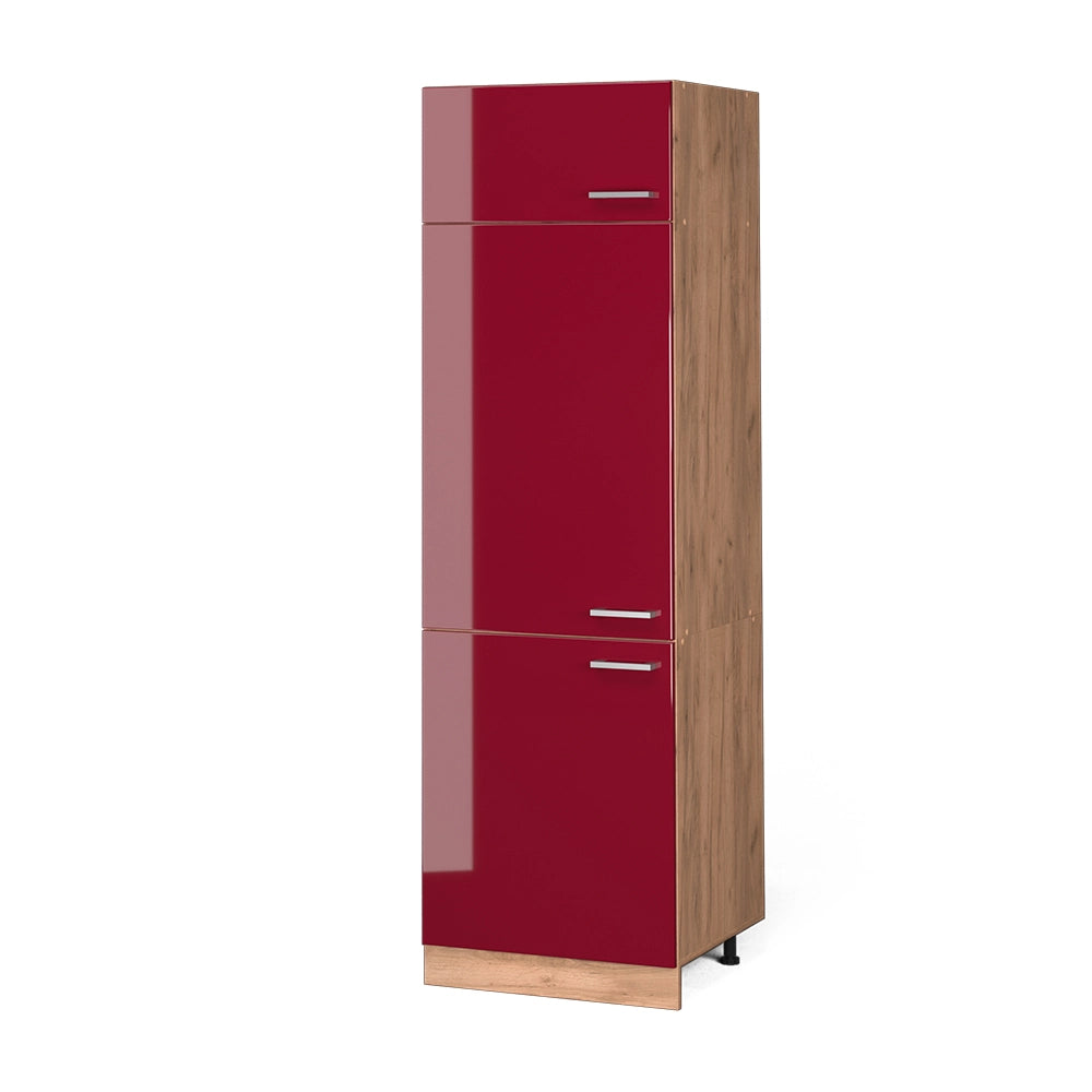Vicco Armadio frigorifero Rosso lucido 60 cm