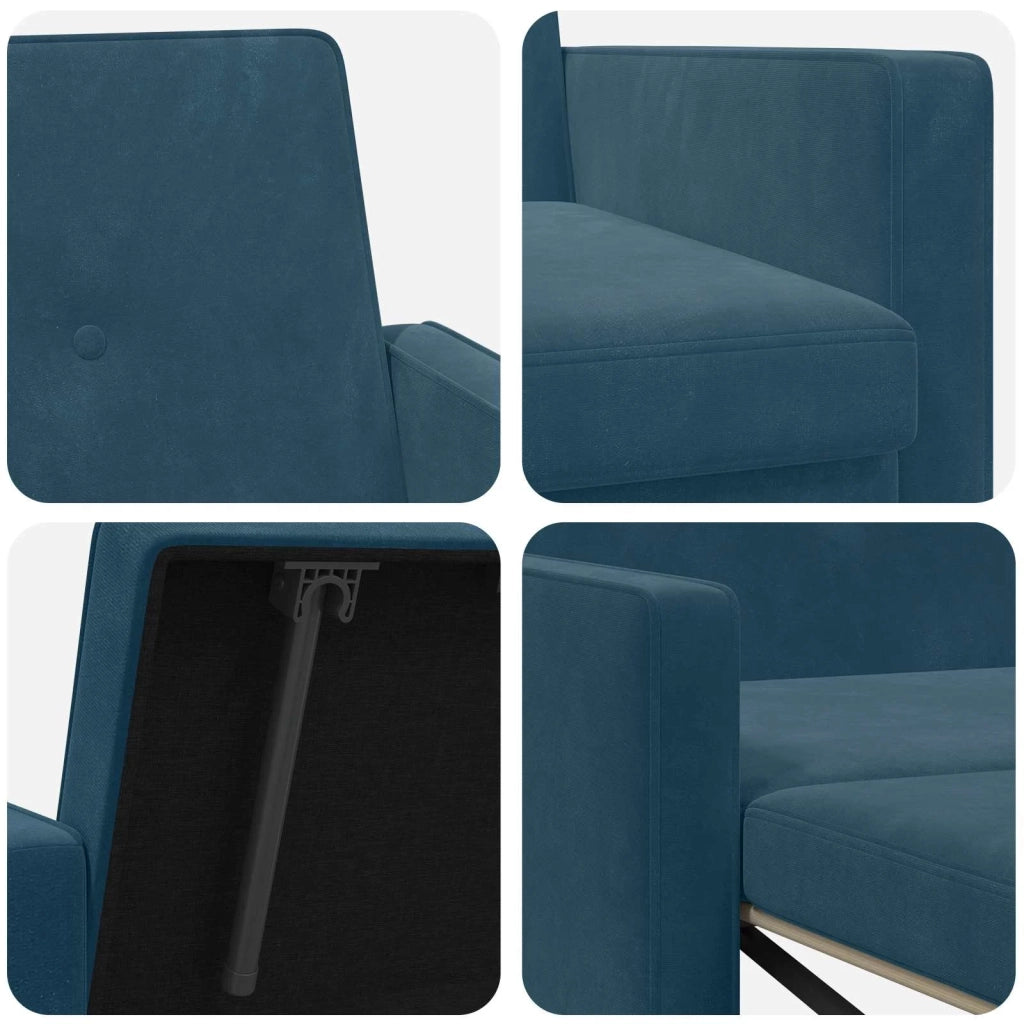 Divano letto Blu Tessuto 42033361