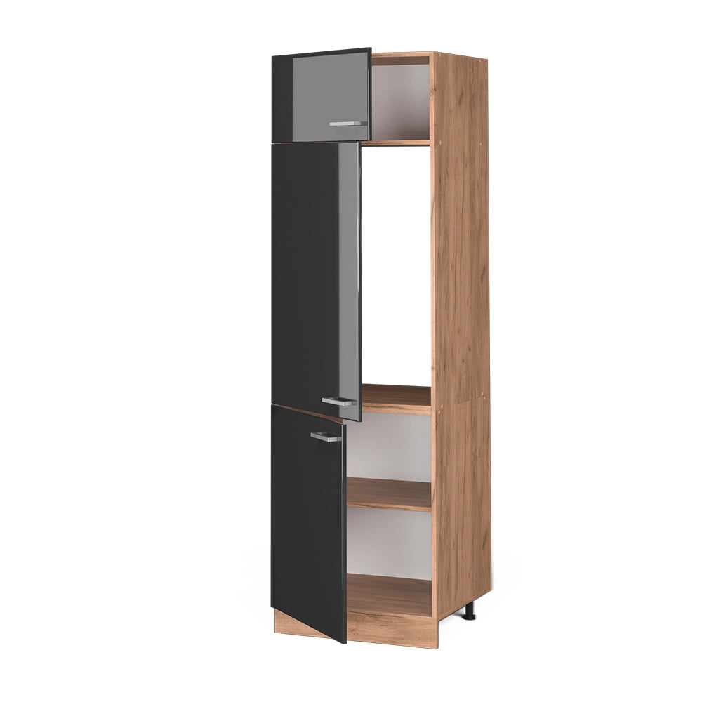 Vicco Armadio frigorifero Antracite lucido 60 cm